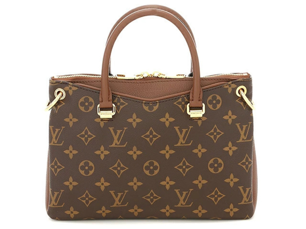LOUIS VUITTON Pallas Handbag Monogram Brown